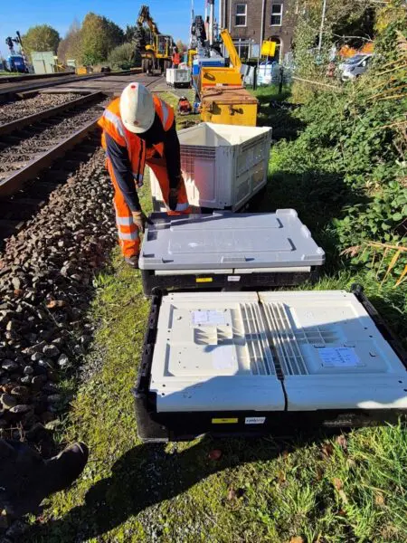 Na gebruik handig in te klappen voor retourtransport naar de leverancier