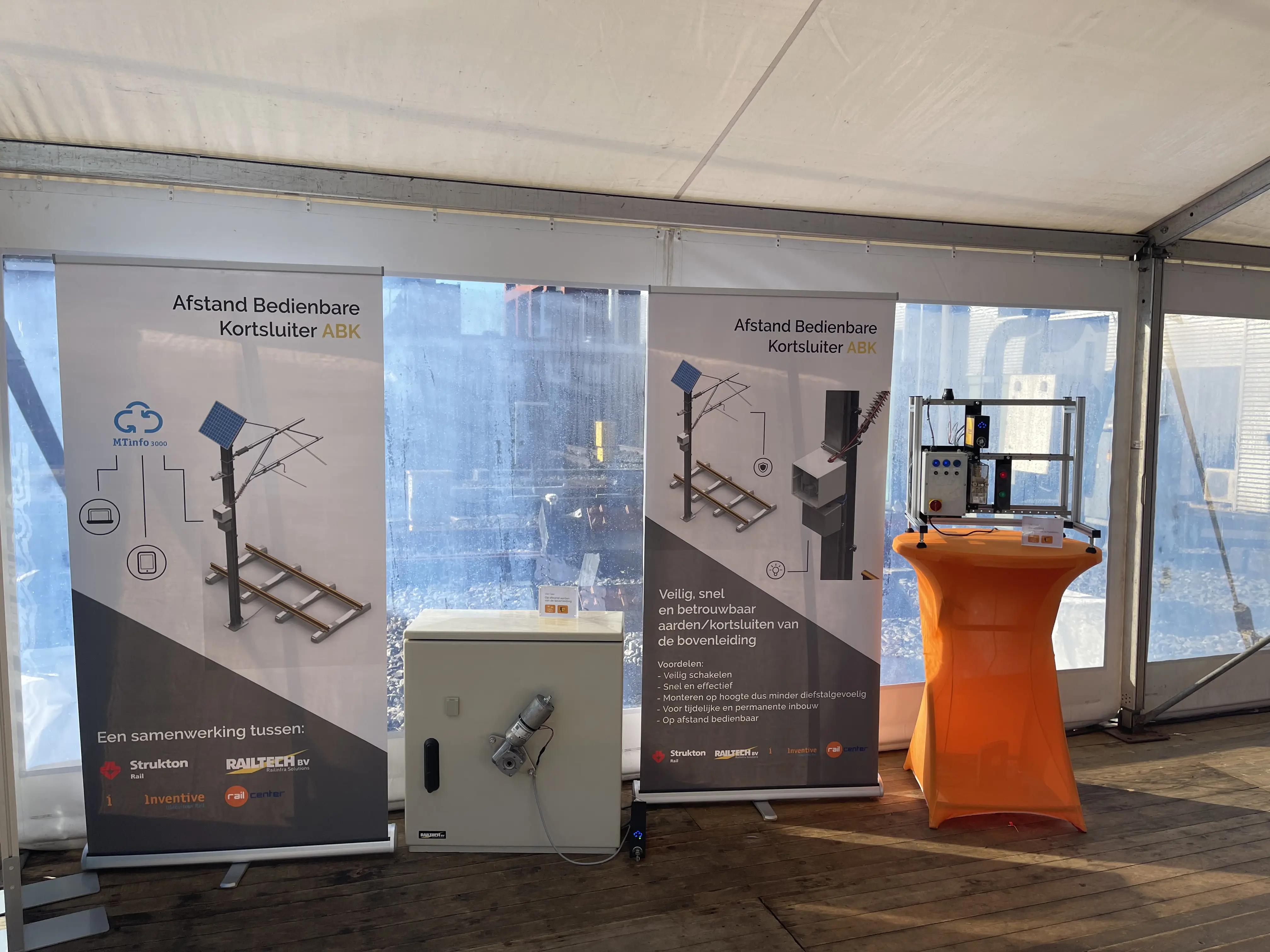 ABK Afstand bedienbare kortsluitlans tijdens Railfestival
