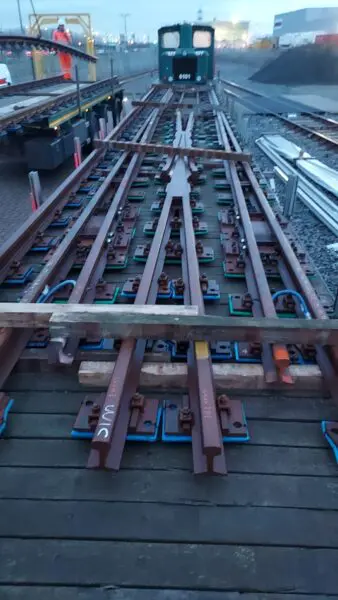 Spoorwerk in metrotunnel Rotterdam