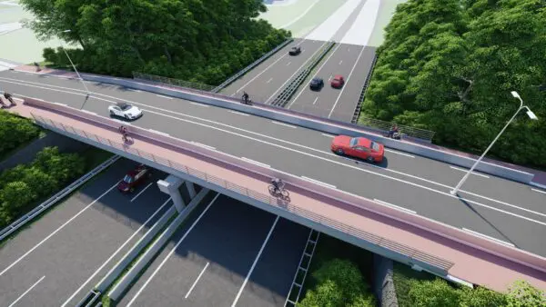 Artist Impression Dealderweg circulair viaduct