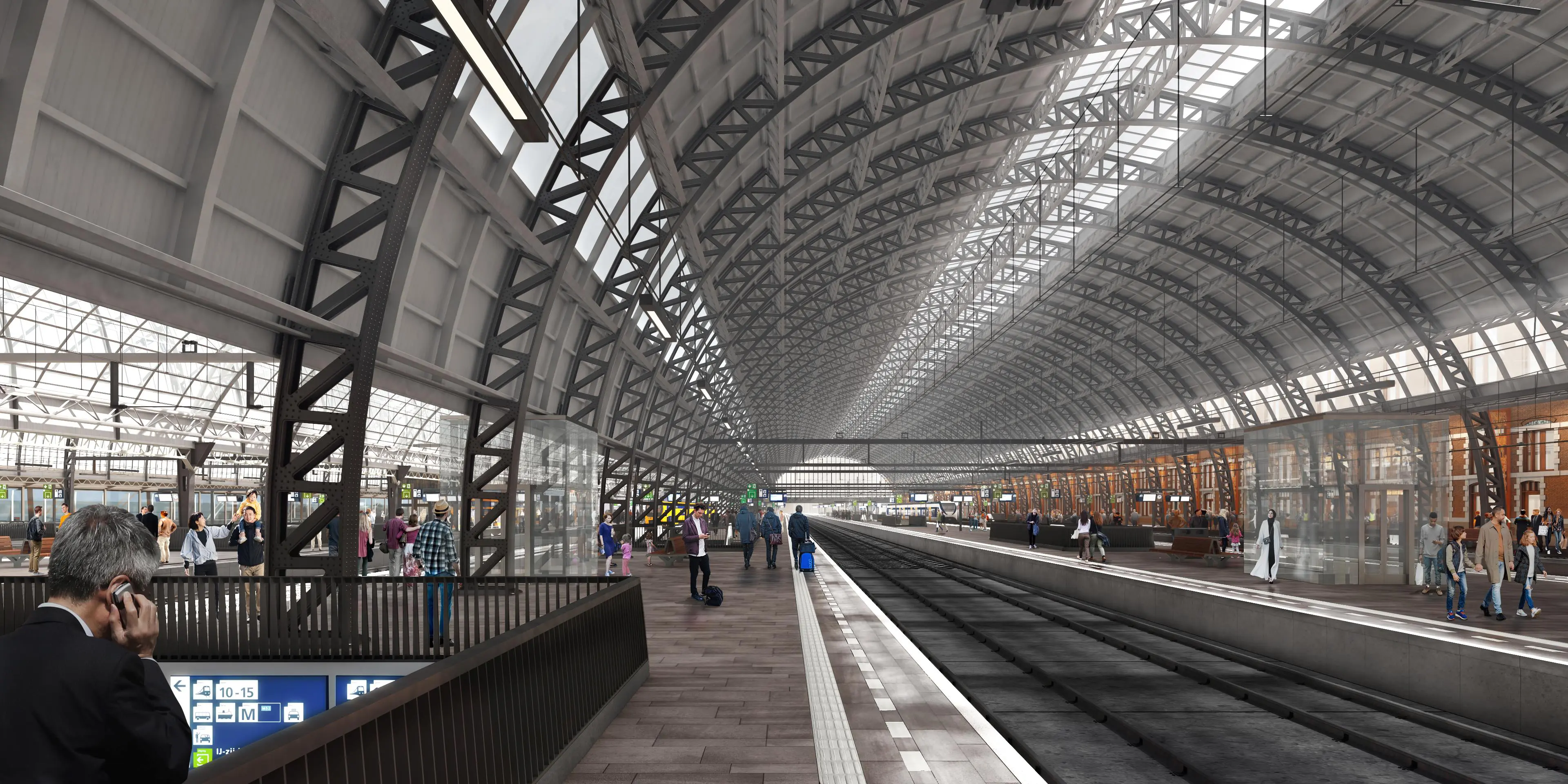 Artist impression Amsterdam Centraal Amsterdam centraal