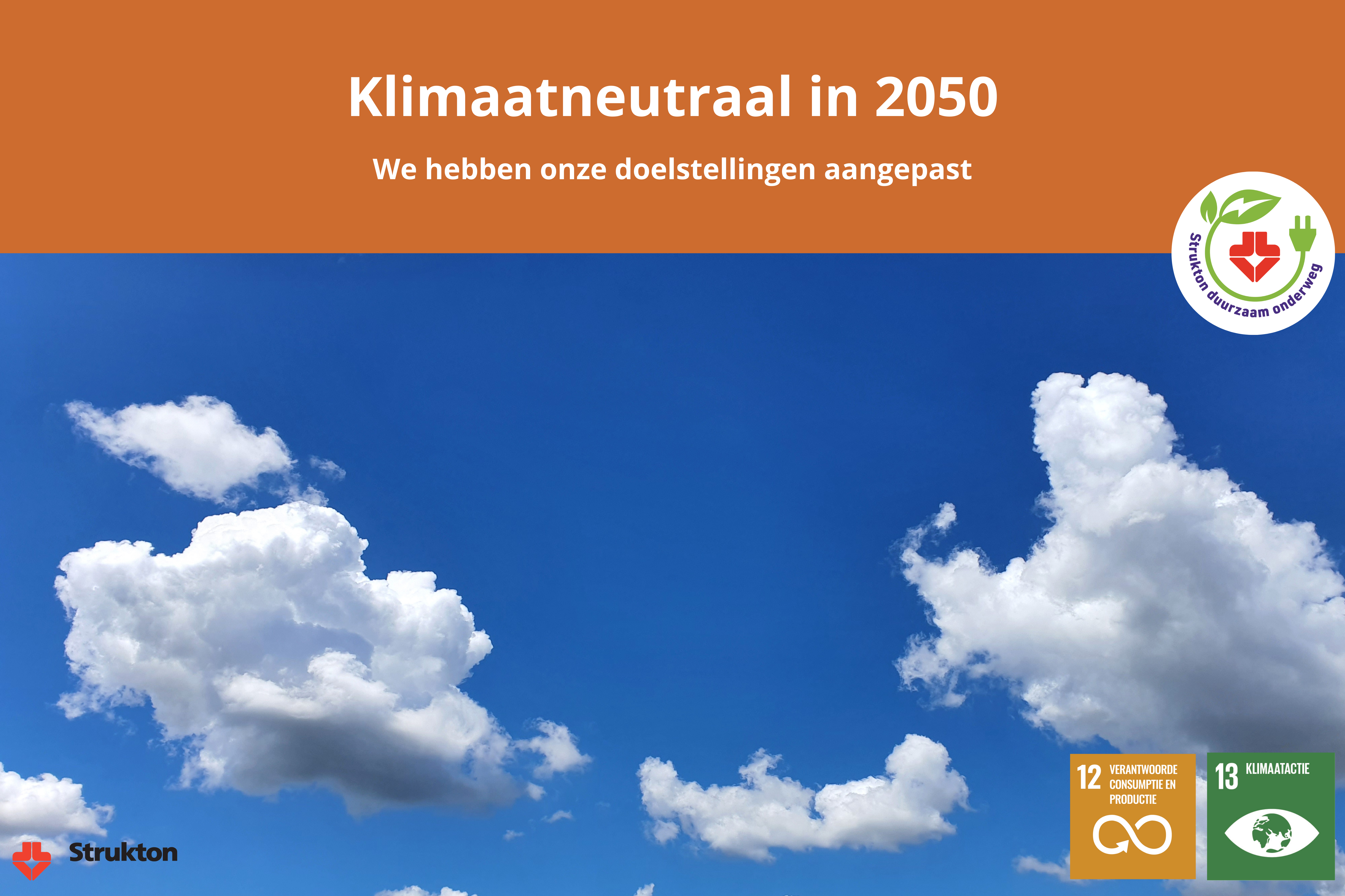 Klimaatneutraal in 2050 Klimaatneutraal in 2050