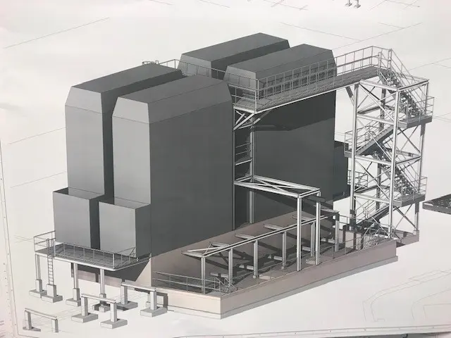 Koelwaterconditioneringsunit illustratie Koelwaterconditioneringsunit illustratie