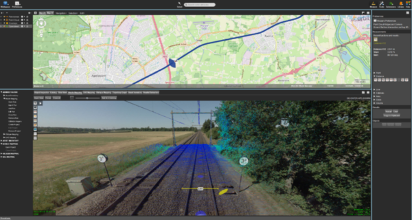 Beelden uit Leonardo trein via Geoconda viewer