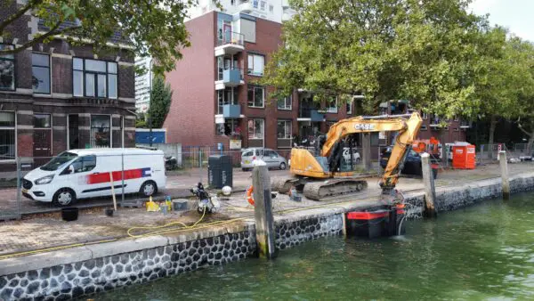 Renovatie kademuur Oost- en Westhavenkade Vlaardingen