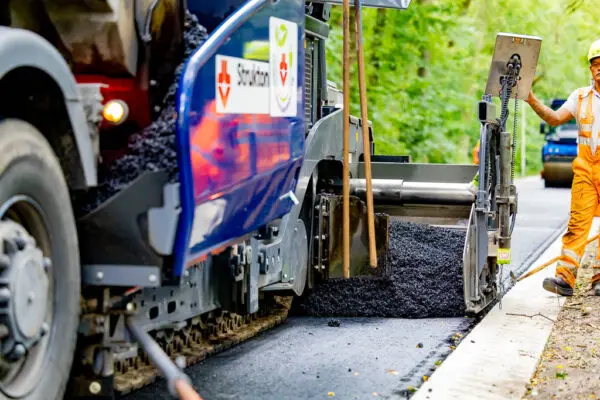 Asfaltwerkzaamheden Bosweg Enschede