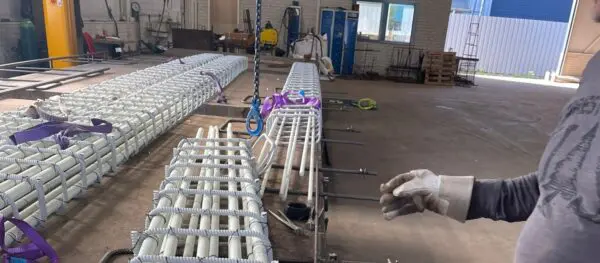 Glasvezelwapening voor bovenleiding