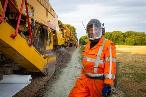 kettinghor met machinebedienaar