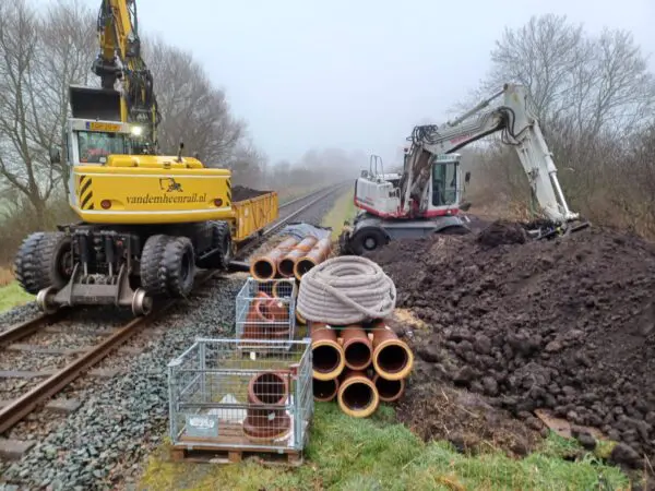 kunstdassenburcht dassen spoor verzakking