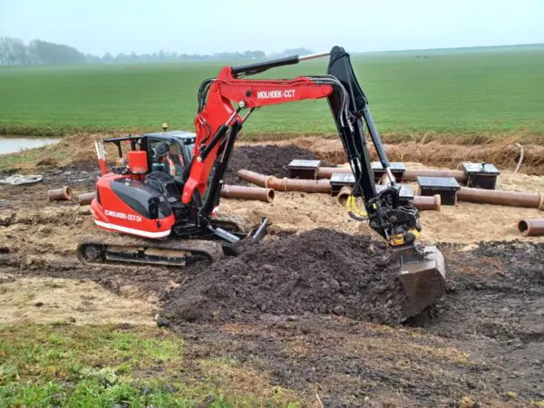 kunstdassenburcht dassen spoor verzakking