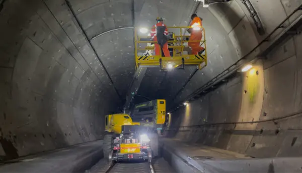 schoonmaak railtunnel