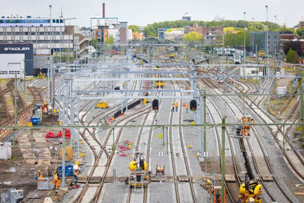 Werkzaamheden ombouw emplacement Leeuwarden