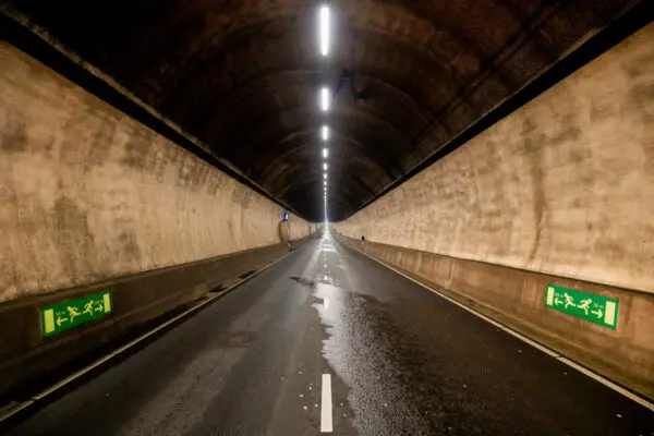 Hubertustunnel leeg