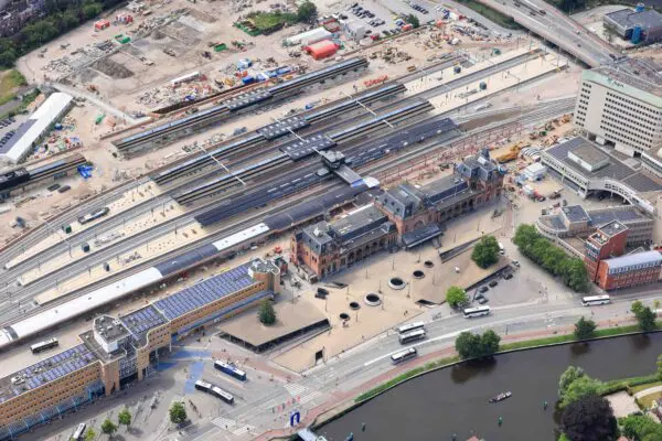 Overview vanwerkzaamheden in 2025 aan station Hoofdstation Groniningen